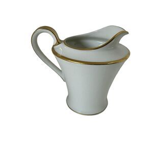 Vintage Theodore Haviland Limoges France 4.5” Creamer w/Gold Trim